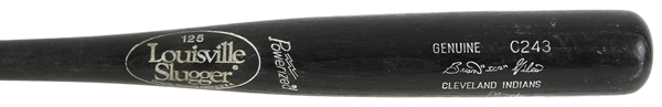 1995-97 Brian Giles Cleveland Indians Signed Louisville Slugger Professional Model Game Used Bat (MEARS LOA/JSA)