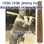1930s Jimmie Foxx Athletics/Red Sox Batrite Professional Model Bat (MEARS A5 & PSA/DNA)