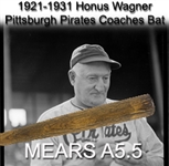 1921-31 Honus Wagner Post Career H&B Louisville Slugger Professional Model Bat (MEARS A5.5 & PSA/DNA)
