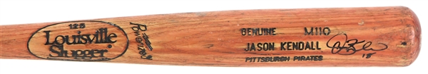 1996-97 Jason Kendall Pittsburgh Pirates Signed Louisville Slugger Professional Model Game Used Bat (MEARS LOA/JSA)