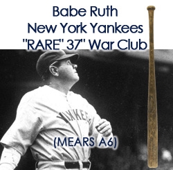 1921-31 Babe Ruth New York Yankees H&B Louisville Slugger Professional Model Whopping 37” Bat (MEARS A6) “Longest Ruth Bat Known!”