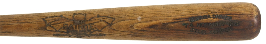 1930-37 circa Rogers Hornsby Burke Batrite Professional Model Bat (MEARS LOA)
