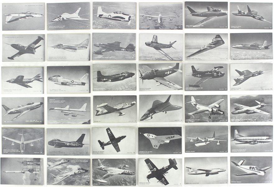 1950s Aviation W452 Exhibit Card Collection - Lot of 78