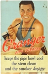 1940s Buster Crabbe Granger Tobacco 13"x19" Advertising Sign