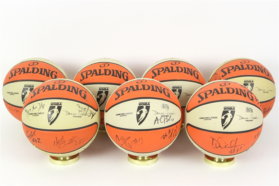 2000s to present Signed WNBA Basketballs (Lot of 9)