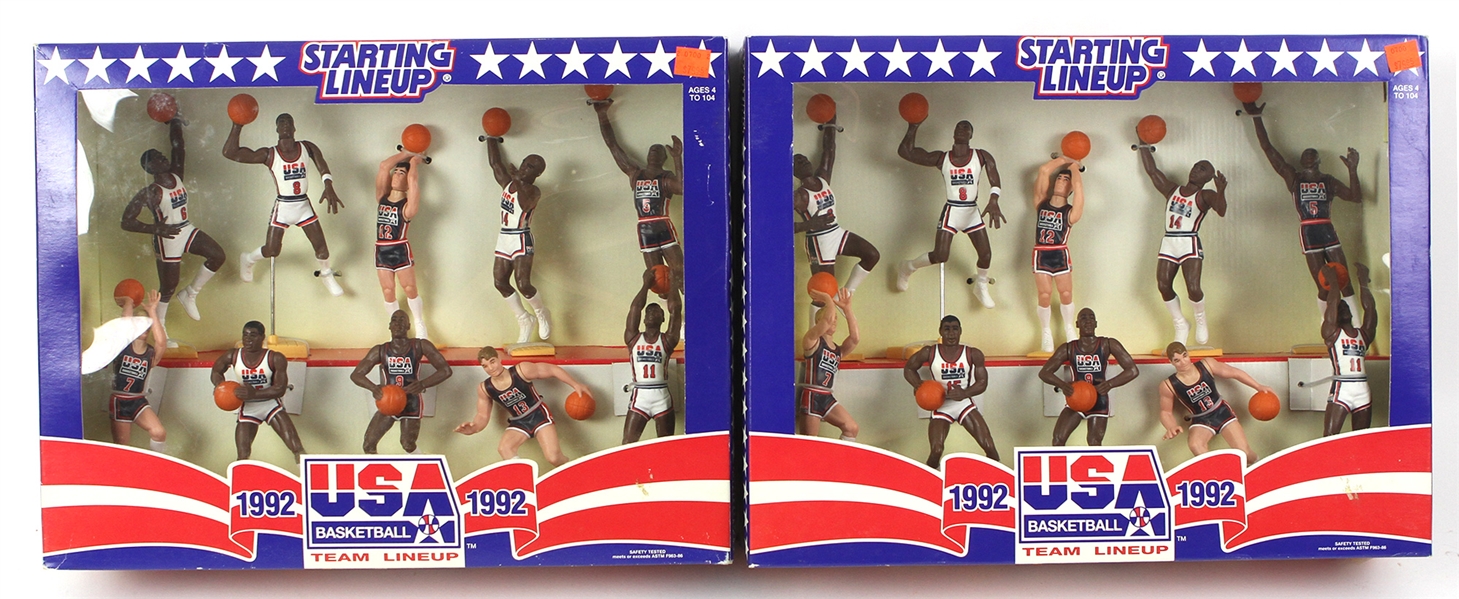 1992 Dream Team USA Starting Line-Up Figures Complete Team MIB (2 sets) 