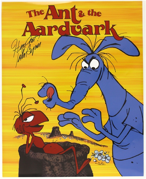 1969 John Byner Ant & the Aardvark Signed LE 16 x 20 Color Photo (JSA)