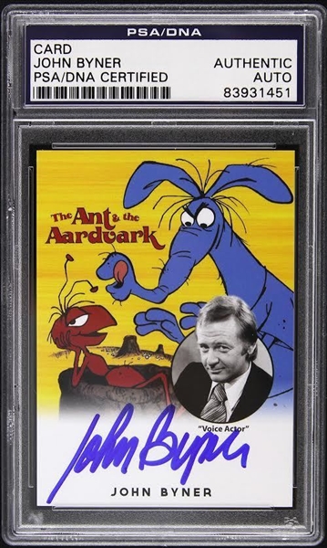 1969 John Byner Ant & the Aardvark Signed LE Trading Card (PSA/DNA Slabbed) 