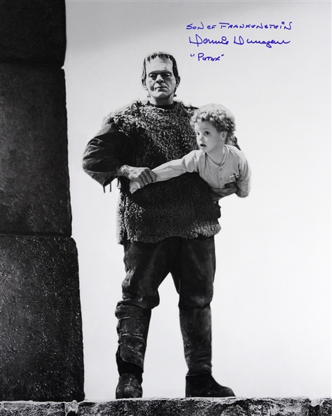 1939 Donnie Dunagan Son of Frankenstein (Frankenstein carrying Peter) Signed LE 16x20 B&W Photo (JSA)