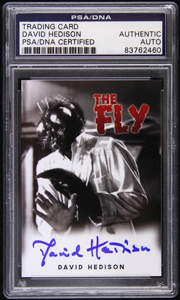 1958 David Hedison The Fly Signed LE Trading Card (PSA/DNA Slabbed)