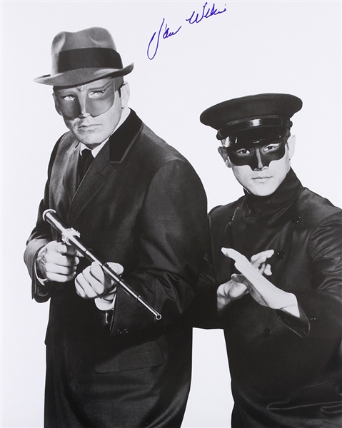 1966 Van Williams (d. 2016) Green Hornet W/ Kato Signed LE 16x20 Color Photo (JSA) “Signed At His Very Last Private Signing”