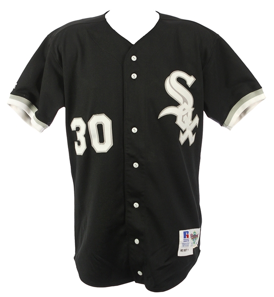 1992 Tim Raines Chicago White Sox Black Alternate Game Worn Jersey (MEARS A10)
