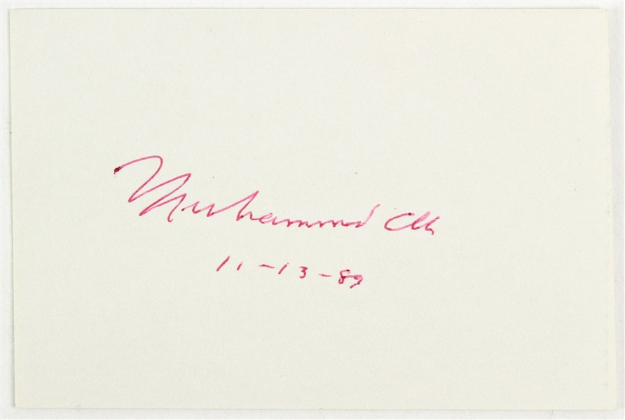 1989 Muhammad Ali Autograph (JSA)