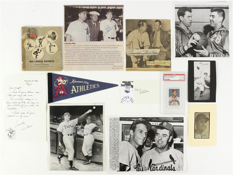 Baseball Memorabilia & Autographed Baseballs (Lot of 26+)