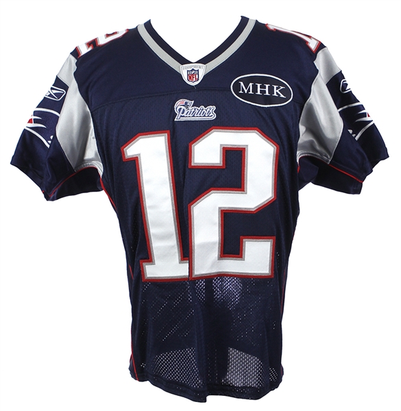 2011 Tom Brady New England Patriots Game Jersey (MEARS A5) W/ Myra Kraft Memorial Patch