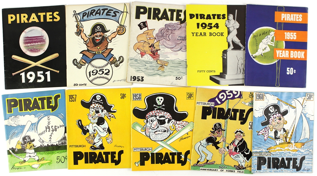 1951-1965 Pittsburgh Pirates Year Book Collection (17)