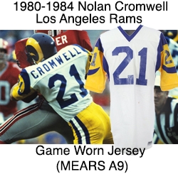 1980-1984 Nolan Cromwell Los Angeles Rams Road Game Worn Jersey (MEARS A9)