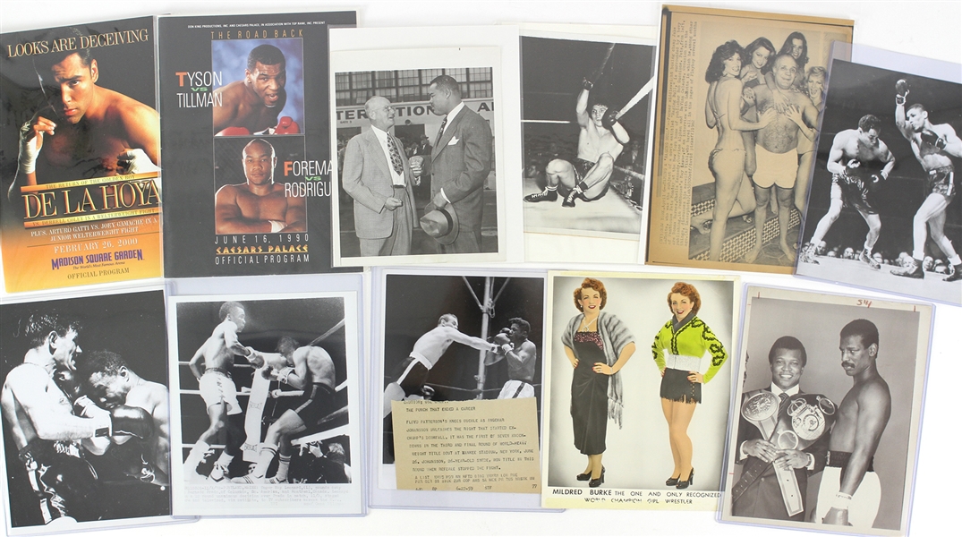 1900-2000’s Photos and Memorabilia of Actors, Professional Boxers and More including Joe Louis, Ray Robinson, Hobart Bosworth, Muhammed Ali  (900+)