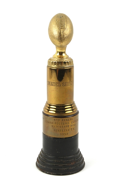 1950 Pandel Savic 4th Annual Hawaii Football Classic Trophy *