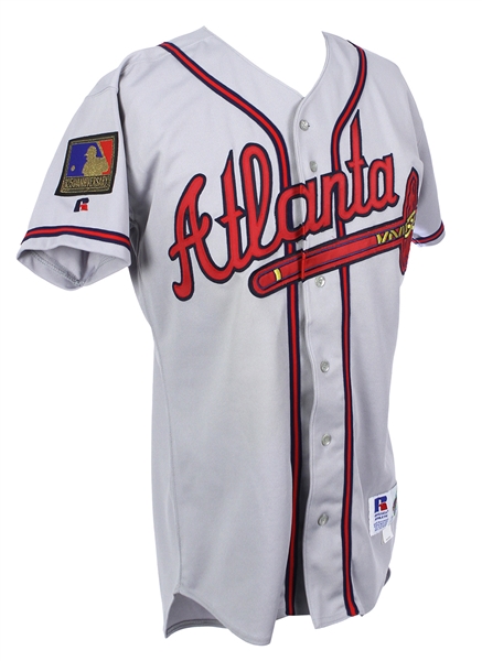 1994 Terry Pendleton Atlanta Braves Team Issued Road Gray Jersey (MEARS LOA)