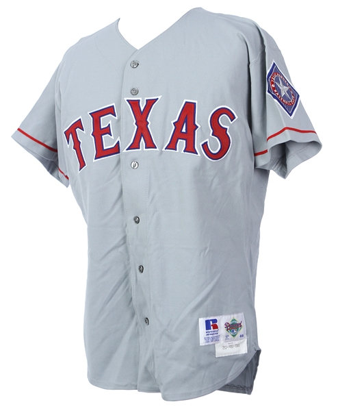 1996 Bucky Dent Texas Rangers Team Issued Road Gray Jersey (MEARS LOA)