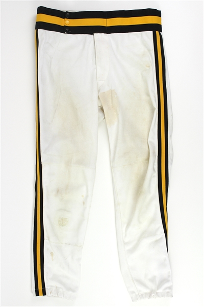  1989 Bobby Bonilla Pittsburgh Pirates Game Used Home White Uniform Pants (MEARS LOA)
