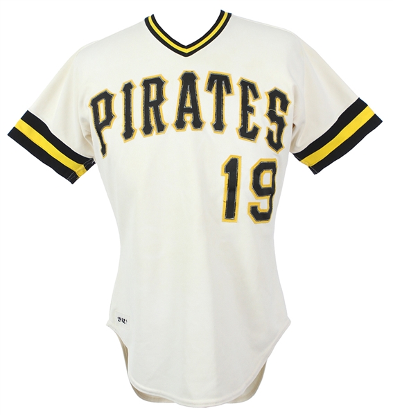 1982 Rod Scurry Pittsburgh Pirates Team Issued Home White Jersey (MEARS LOA)