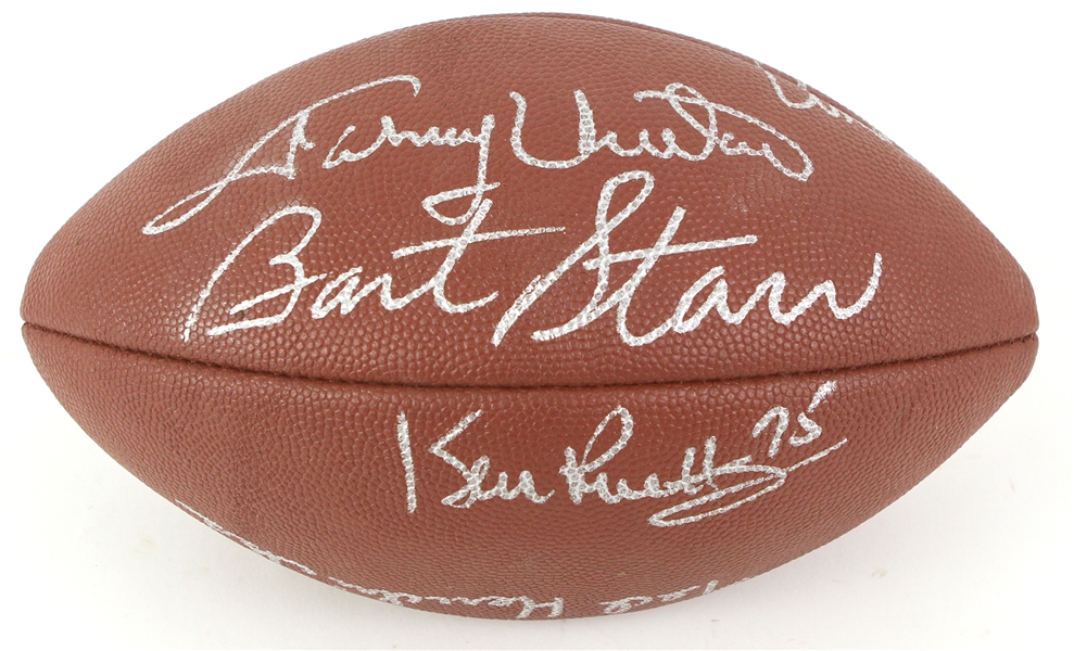 190s Autographed Wilson Football Including Bart Starr, Johnny Unitas and More (MEARS LOA/JSA)