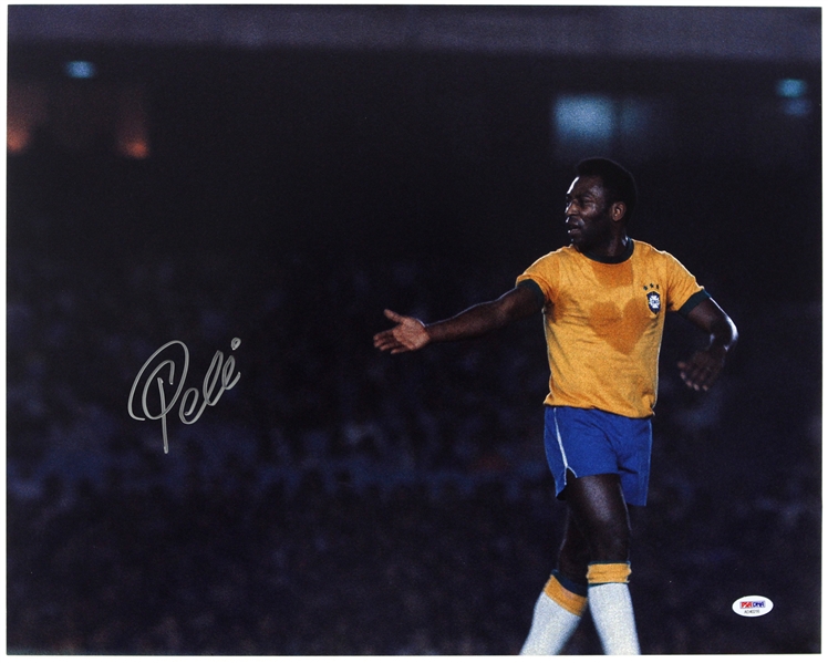 2010s Pele Brazil Soccer Signed 16" x 20" Photo (PSA/DNA)