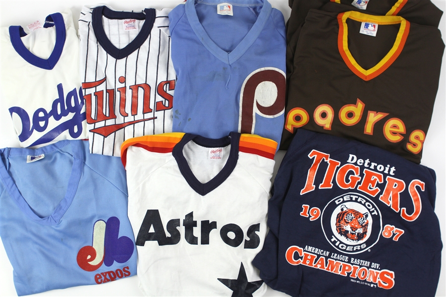 1990s Major League Baseball Style Jersey & T Shirt (Lot of 7)