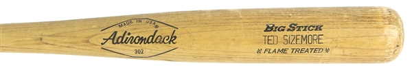 1977-78 Ted Sizemore Philadelphia Phillies Adirondack Professional Model Game Bat (MEARS LOA)