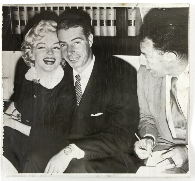 1950s Marilyn Monroe Joe DiMaggio Original 7"x7" Photo