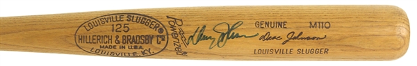 1977-78 Davey Johnson Philadelphia Phillies Louisville Slugger Professional Model Game Bat Autographed (MEARS LOA/JSA)