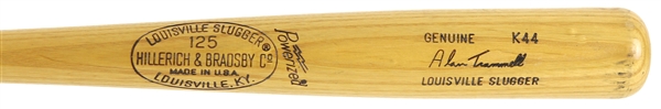 1977-79 Alan Trammell Detroit Tigers Louisville Slugger Professional Model Game Bat (MEARS LOA)