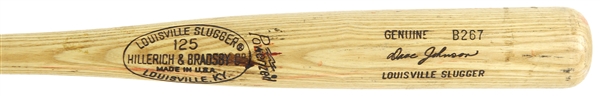 1977-78 Davey Johnson Philadelphia Phillies Louisville Slugger Professional Model Game Bat (MEARS LOA)