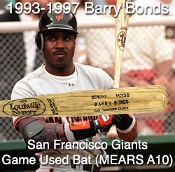 1993-1997 Barry Bonds San Francisco Louisville Slugger Professional Model Game Used Bat (MEARS A10)