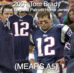 2001 Tom Brady New England Patriots Home Jersey (MEARS LOA) "Super Bowl Championship Season"