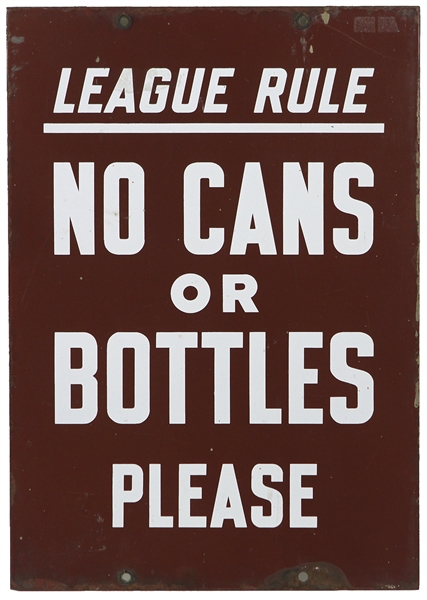 14x20 1930s-1940s Wrigley Field Porcelain Stadium Sign 