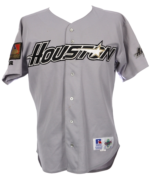 1994 Luis Gonzalez Houston Astros Signed Game Worn Road Jersey (MEARS LOA)*JSA*