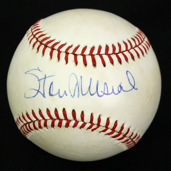 1987-1989 ONL Giamatti Stan Musial Signed Baseball (JSA)