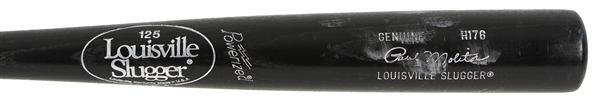 1986-89 Paul Molitor Milwaukee Brewers Signed Louisville Slugger Professional Model Game Used Bat (MEARS A8/JSA)