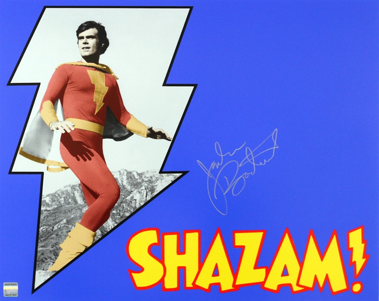 1974-1975 Jackson Bostwick Shazam (lightning bolt/blue background) Signed LE 16x20 Color Photo (JSA)