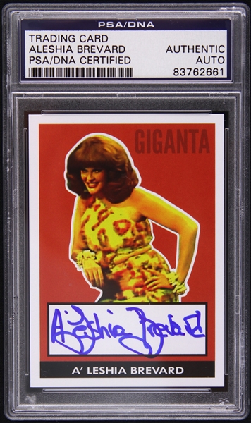 1979 Aleshia Brevard Giganta “Legend of the Superheroes” Signed LE Trading Card (PSA/DNA Slabbed)