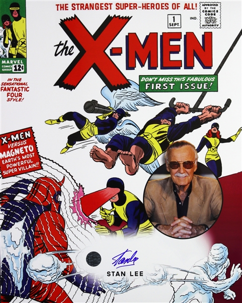 Stan Lee Marvel Comic Artist (The X-Men) Signed LE 16x20 Color Photo (JSA)
