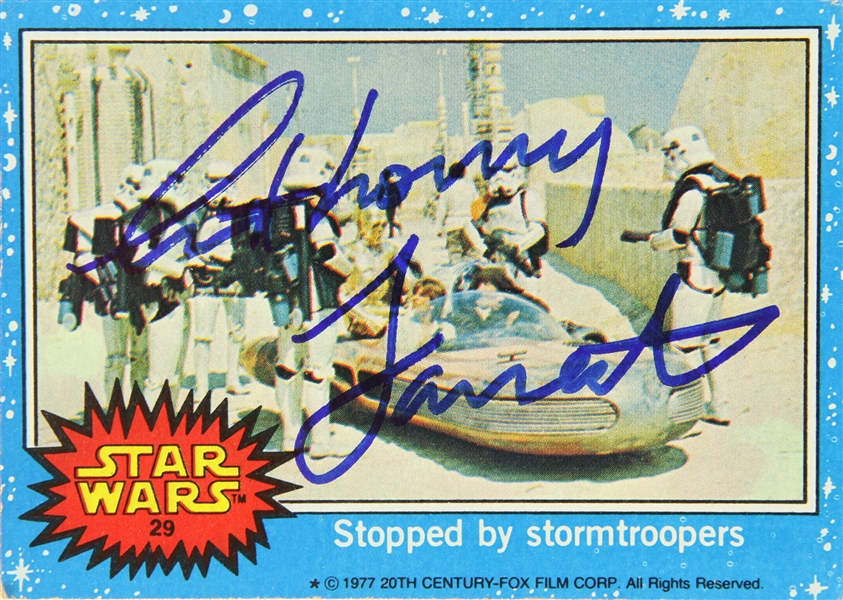 1977 Anthony Forrest Star Wars Signed LE Trading Card (JSA)