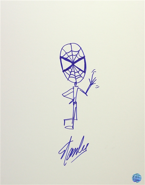 2015 (April 24th) Stan Lee Marvel Comic Artist Signed LE 16x20 Original Drawing (JSA)