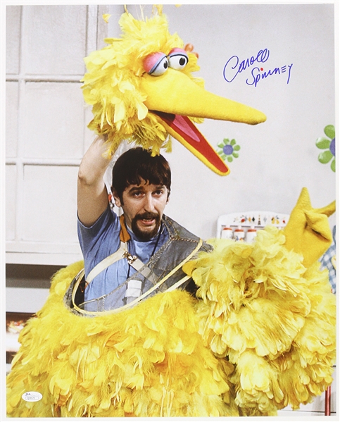 1970s Carroll Spinney in Sesame Street “Big Bird” Costume LE Signed 16x20 Color Photo (JSA)