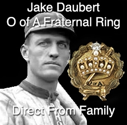1920s Jake Daubert O of A Fraternal Lapel Pin