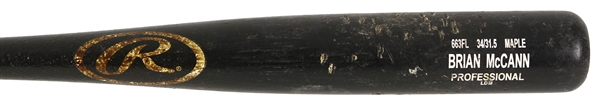 2015 Brian McCann New York Yankees Rawlings Adirondack Professional Model Game Used Bat (MEARS LOA )