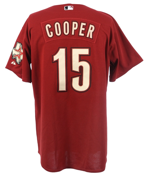 2005-2009 Cecil Cooper Houston Astros Team Issued Red Alternate Jersey (MEARS LOA)